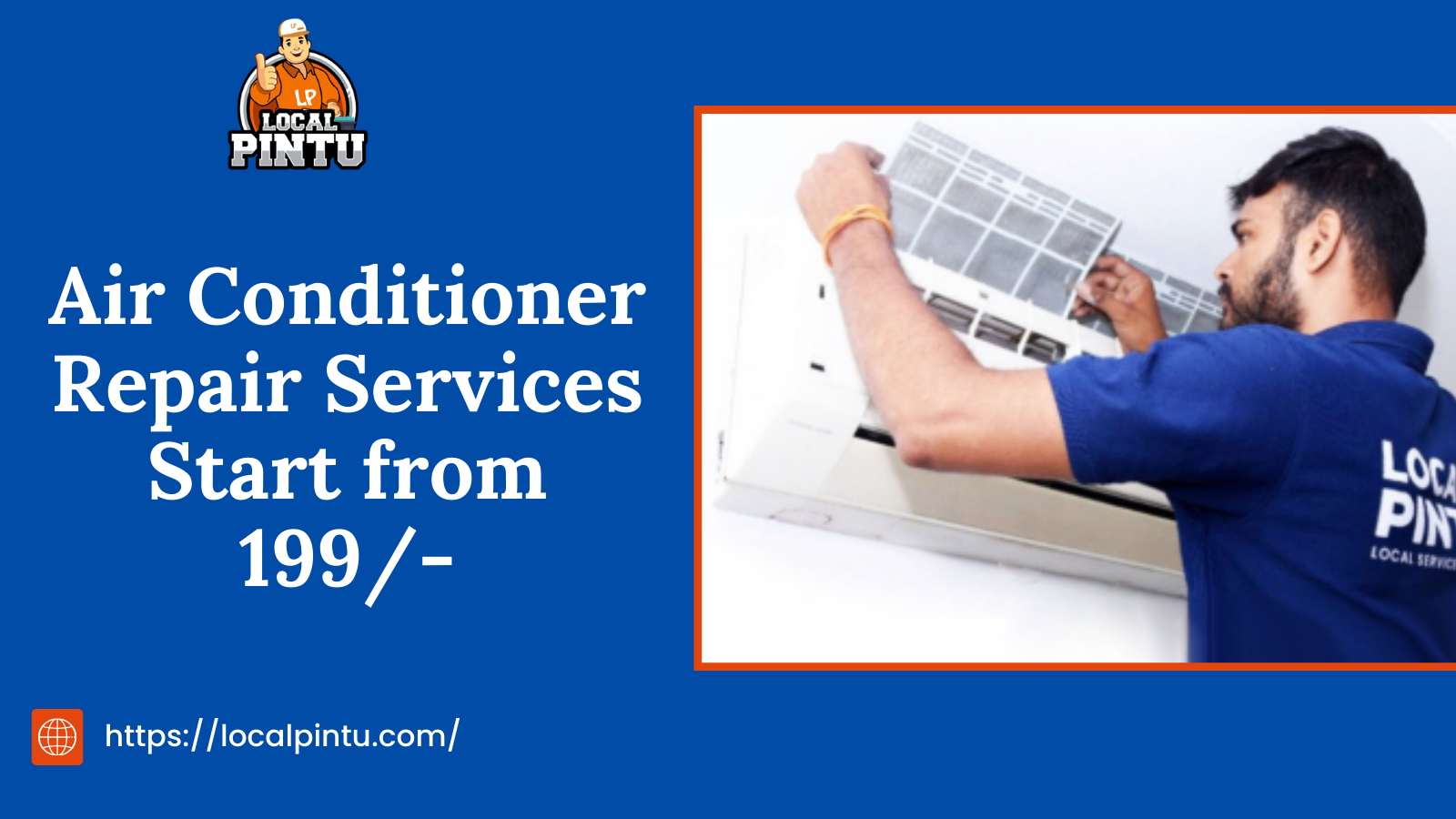 Air conditioner repair services start from 199 image